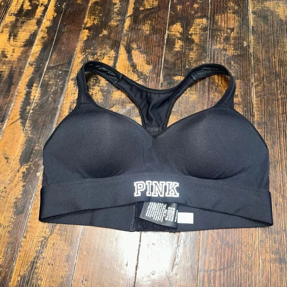 Victoria’s Secret Pink Ultimate black racerback S sports bra